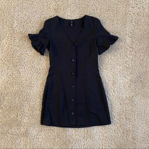 Zara Black Button Down Dress Women’s XS
